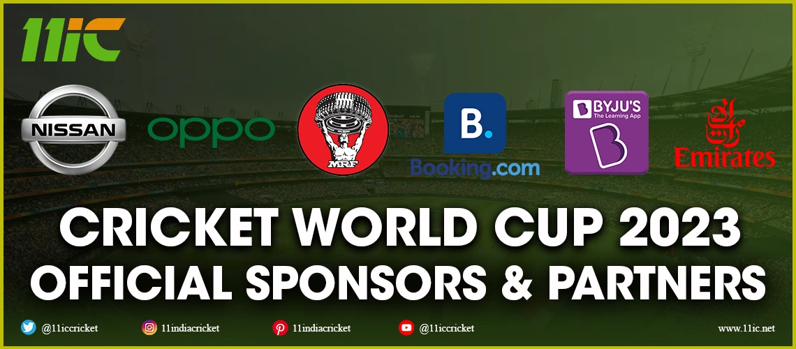 Official 2023 Cricket World Cup sponsors - 11ic