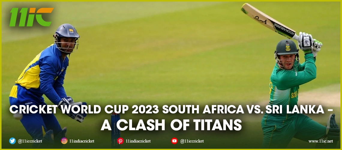 South Africa vs. Sri Lanka, 2023 Cricket World Cup